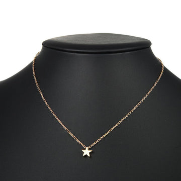 Minimalist Gold Star Pendant Necklace