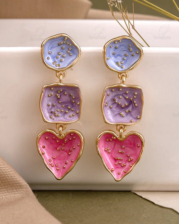 Pastel Romance Triple Drop Earring